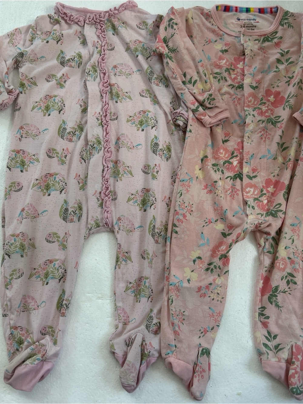 Magnetic me baby girls sleepers footies pjs pajamas bundle lot 3/6m #babygirl
